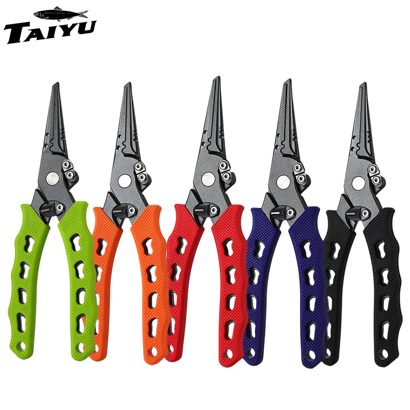 Used Fishing Equipment Near Me - TAIYU 5-kleurige roestvrijstalen kunstaastang, visserijtang, lijnsnijder,